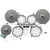 Efnote 3 Style-A E-Drum Kit thumbnail 3
