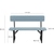 Stagecaptain BBB-119 GY Hirschgarten Bierzeltbank mit Lehne 119 cm Grau  - Retoure (Zustand: sehr gut) thumbnail 3