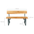 Stagecaptain BBB-119 Hirschgarten Panchina Da Birreria Con Schienale 119 cm Naturale Set 4 Pezzi thumbnail 3