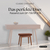 Classic Cantabile Banquette De Piano Design Velours Noyer thumbnail 3