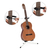 Classic Cantabile GS-30 WH Supporto per Chitarre (leggero) Bianco Set da 5 thumbnail 3