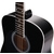 Classic Cantabile WS-10BK-LH Guitarra Western Negra Modelo Para Zurdos Set Con Funda thumbnail 3