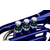 Classic Cantabile Brass TT-400 Bb Pocket Trompet blauw thumbnail 3