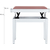 Classic Cantabile Banc De Piano Modèle A Blanc Mat Velours Rouge thumbnail 3