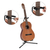 Classic Cantabile GS-30 BK Soporte para Guitarras (ligero) Negro Set de 5 thumbnail 3