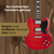 Rocktile Pro S-Red Guitare Électrique Heritage Cherry thumbnail 3