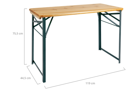 Stagecaptain BBT-119 Hirschgarten Bierzelttisch 119 cm Natur  - Retoure (Zustand: gut) image 3