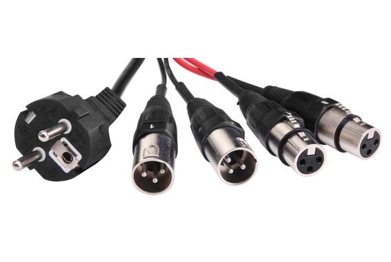 Pronomic Stage Multicore DMC-15 2/2/1 XLR/AC 15m 2xSend, 2xReturn, 1x230V/AC auf Trommel image 3