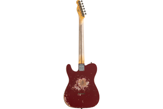 Fender Custom Shop Limited Edition '50s "Cocked Wah" Pine Esquire Super Heavy Relic Aged Cimarron Red image 3