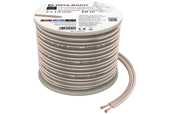 Oehlbach SP-15 Luidsprekerkabel 10m Transparant image 3