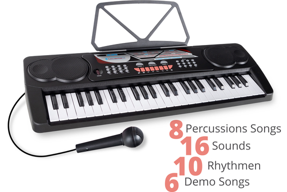 McGrey BK-4910BK Keyboard mit 49 Tasten und Notenhalter  - Retoure (Zustand: sehr gut) image 3
