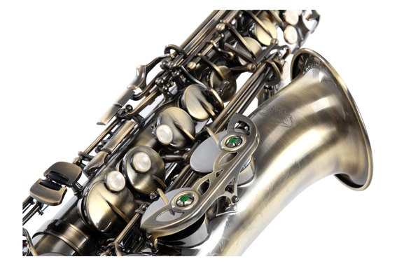 Classic Cantabile AS-450 Antique Yellow Eb Set Saxophone Alto image 3