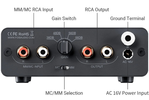 Fosi Audio Box X5 Phono MM & MC Préampli image 3