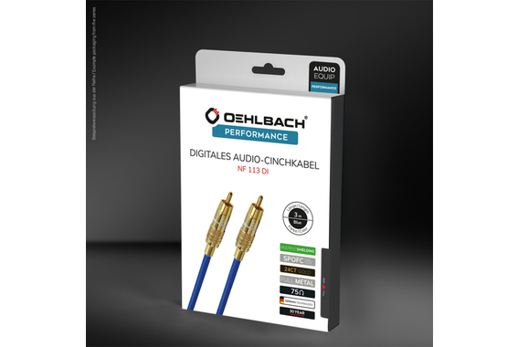 Oehlbach NF 113 DI Cavo Audio Digitale RCA 1,5m image 3