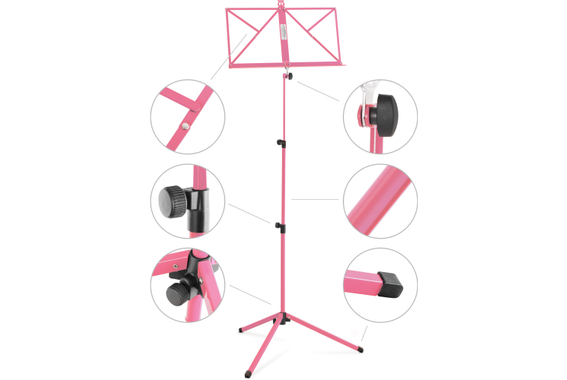 Classic Cantabile 100 Leggio Medium Rosa Set da 3 image 3