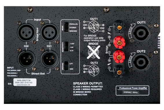 Pronomic XA-1400 Endstufe 2x 3000 Watt  - Retoure (Zustand: gut) image 3