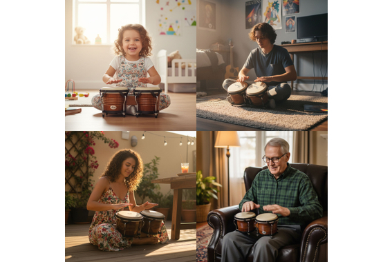 XDrum Bongos Pro Tobacco  - Retoure (Zustand: sehr gut) image 3