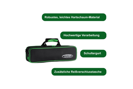 Classic Cantabile Leichtkoffer für Querflöte grün image 3