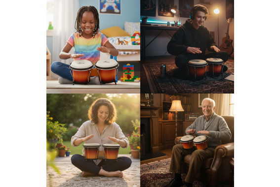 XDrum Bongos Club Vintage Sunburst image 3