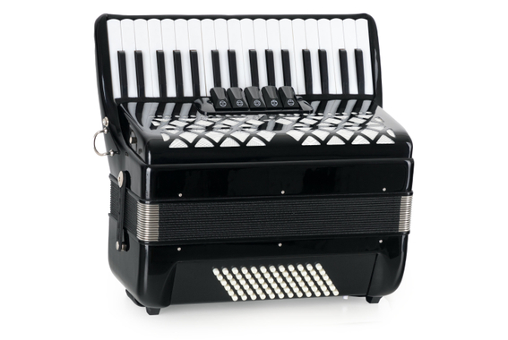 Classic Cantabile 72 Bass Fisarmonica "Secondo V" Set Nero image 3