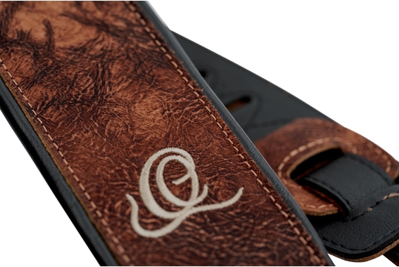 Ortega OSCL-2 Gitaarband Echtleder Chestnut Tree image 3