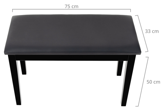 Classic Cantabile Pianobank Modell S+ Schwarz Hochglanz  - Retoure (Zustand: sehr gut) image 3