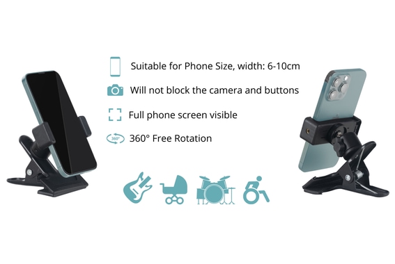 Stagecaptain HC-2 Support Smartphone avec Pince image 3