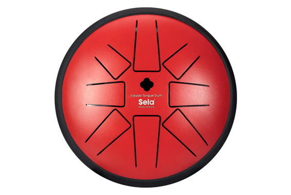 Sela Melody Tongue Drum 6" F Minor Red image 3