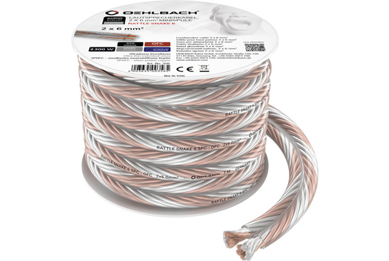 Oehlbach Rattle Snake 6 SP-60 Luidsprekerkabel 4m Transparant image 3