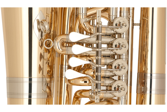 Miraphone Bb-Tuba Model 91 Goudmessing image 3