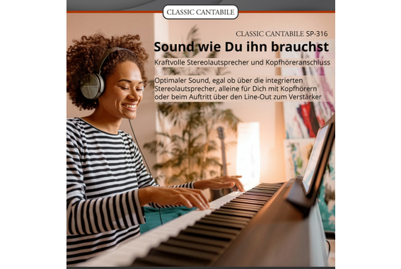 Classic Cantabile SP-316 Stage Piano Schwarz  - Retoure (Zustand: sehr gut) image 3