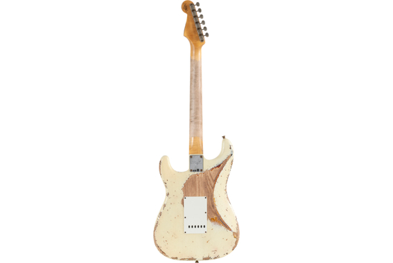 Fender Custom Shop 1963 Super Heavy Relic Stratocaster Super Faded Aged Vintage White over 3-Tone-Sunburst image 3