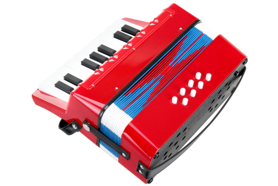 Classic Cantabile Bambino Kinder-Akkordeon Set, Rood, 8 Bassen image 3