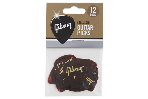 Gibson Tortoise Picks Thin 12er Pack image 3