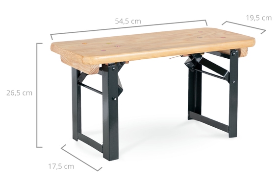 Stagecaptain BB-55 NT Hirschgarten Bierzeltbankerl Natur 2x Set image 3