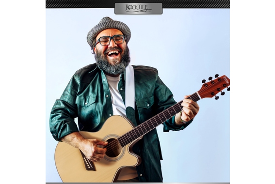 Rocktile WSC-50C-NT Slim Line Guitare Folk Natural image 3