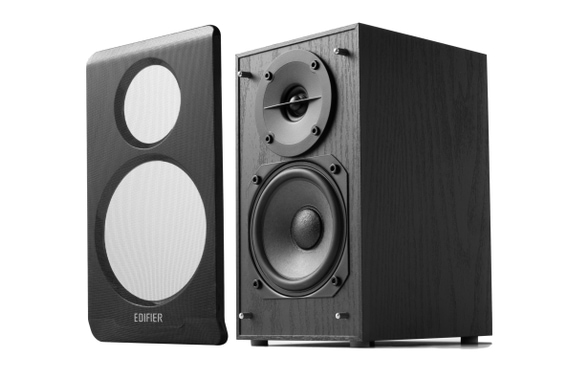 Edifier R33BT Bookshelf Speakers Black Stand Set image 3