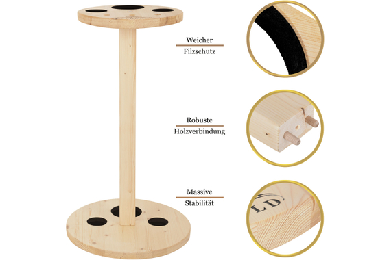 Lechgold AHS-2NG Alphornstandaard Naturel image 3