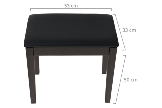 Classic Cantabile Pianobank Modell S Rosenholz Matt image 3