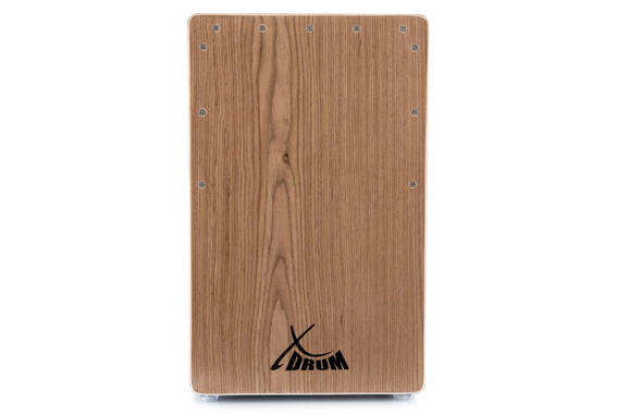XDrum Cajon Primero Bass Port Black/Walnut Set incl. Cajonschool & Tas image 3