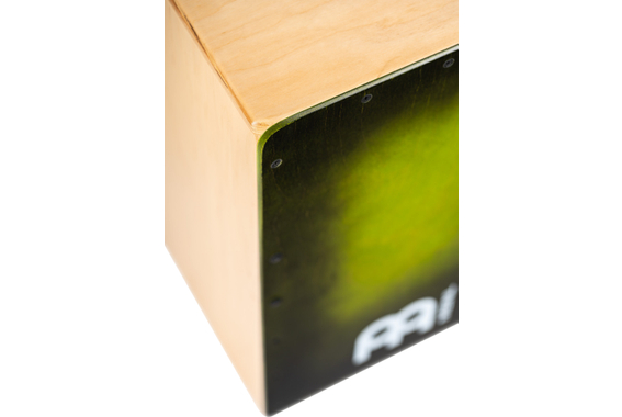 Meinl Percussion Snarecraft Series Snare Cajon 100 Special Edition Green Burst image 3