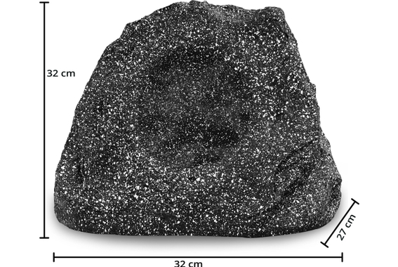 Pronomic SSP-660 GR Enceintes Extérieures Jardin 40 Watts, gris lot de 4 image 3