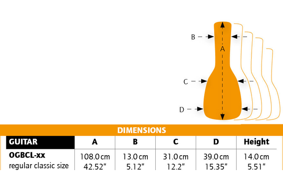 Ortega Jean Color Gigbag voor 4/4 Concertgitaar Green image 3