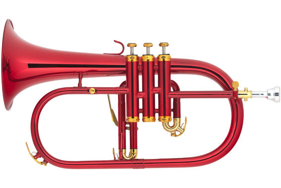 Lechgold FH-60AR Anima rossa Bb-Flügelhorn rot  - Retoure (Zustand: sehr gut) image 3