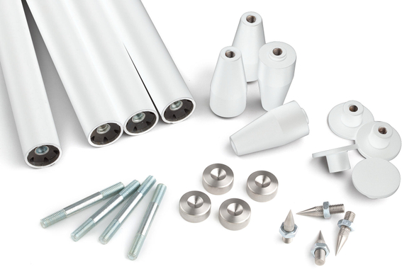 Solidsteel S3-2 HiFi Audio Rack White image 3