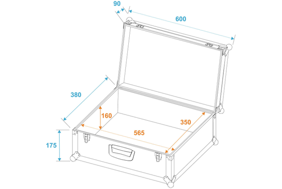 Roadinger Universal-Koffer-Case Tour Zilver image 3