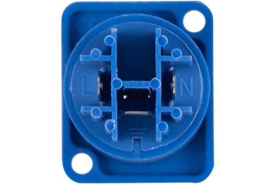 Pronomic PowPID BU Powerplug Einbaubuchse Blau 10x Set image 3