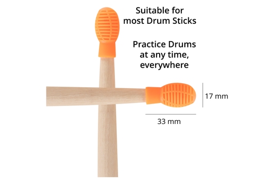 XDrum 5B Wood Drumsticks Practice Tip Set image 3