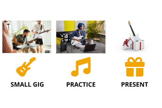 Pack Rocktile Banger's Set Guitares Électriques White incl. Amplificateur, Housse, Accordeur, Câble, Sangle, Cordes et Cours incl. CD/DVD image 3