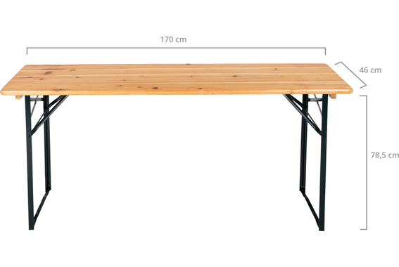 Stagecaptain BBT-170 Hirschgarten Bierzelttisch 170 cm Natur  - Retoure (Zustand: gut) image 3
